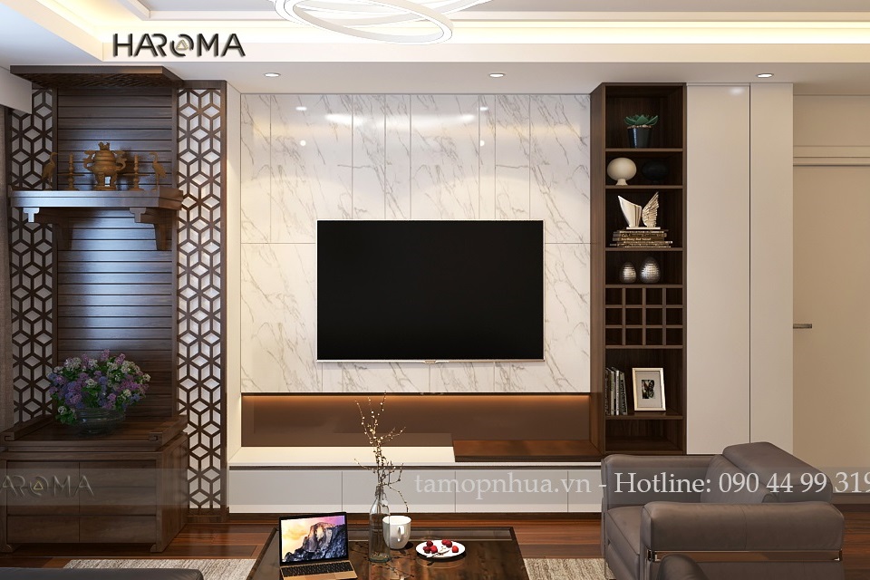 Ứng dụng của Tấm PVC vân đá