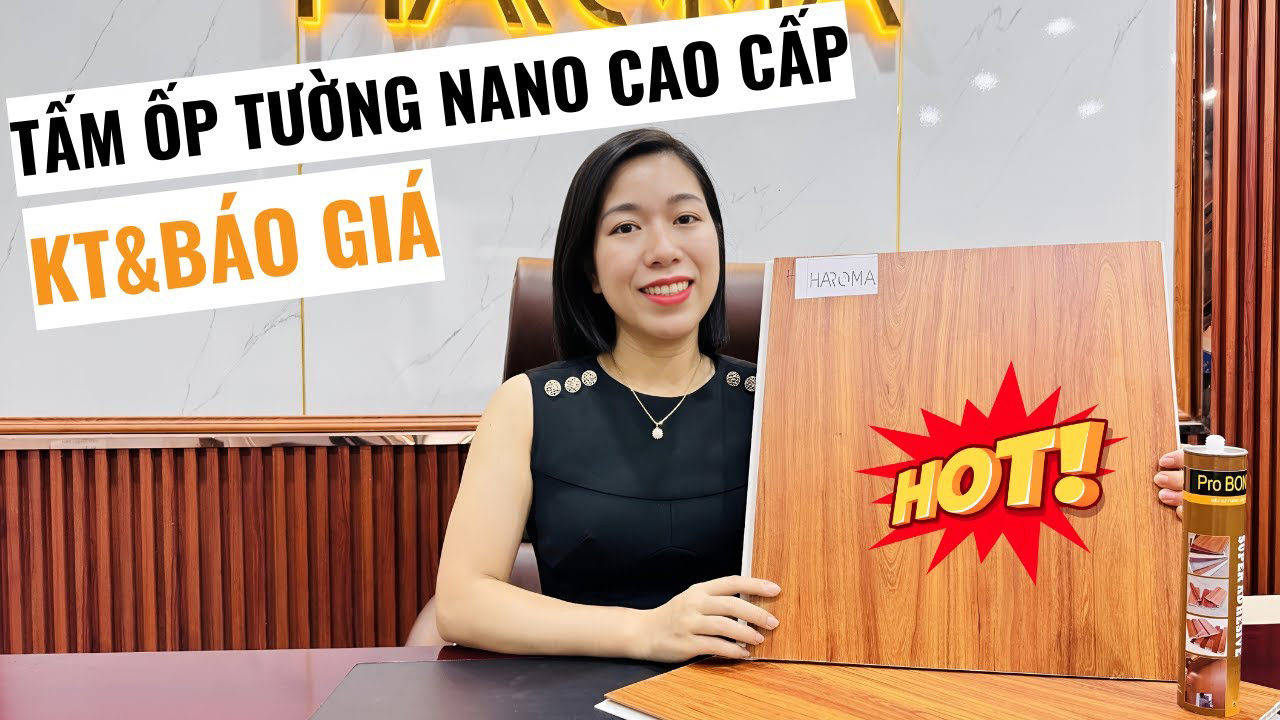 Tấm ốp nhựa nano cao cấp 8.5mm Haroma